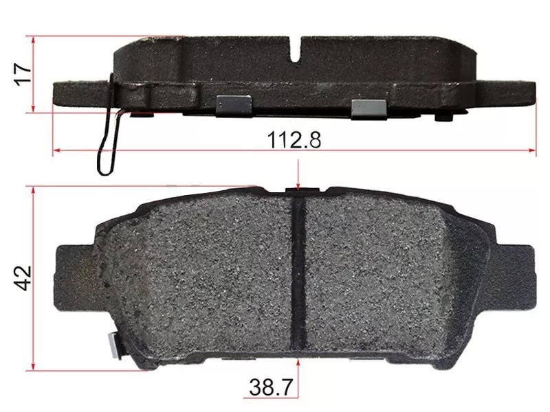 Колодки тормозные (Сзади) Toyota Ipsum (ACM20) 01-09 / Noah 07-13 - Артикул AN639WK - Производитель Akebono - Фото, Отзывы, Цены 