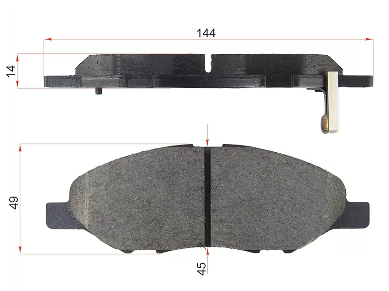 Колодки тормозные (Спереди) LADA Largus 12- / Nissan AD 06 - Артикул AN675WK - Производитель Akebono - Фото, Отзывы, Цены 