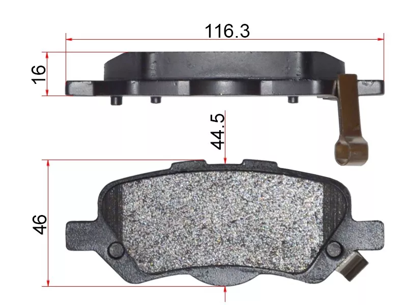 Колодки тормозные (Сзади) Toyota Venza 08 - Артикул DG1292TR - Производитель Akok - Фото, Отзывы, Цены 