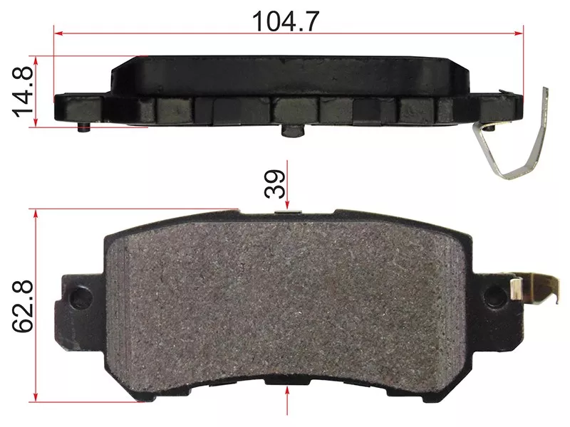 Колодки тормозные (Сзади) Mazda CX-5 11-17 / CX-3 14 - Артикул DG1325DR - Производитель Akok - Фото, Отзывы, Цены 