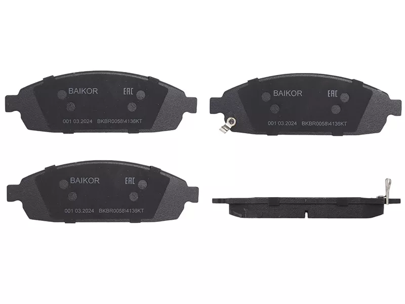 Колодки тормозные (Спереди) Jeep Commander 05-10 / Grand Cherokee 98-10 - Артикул BKBR0058 - Производитель Baikor - Фото, Отзывы, Цены 
