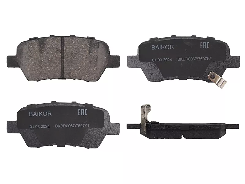 Колодки тормозные (Сзади) Honda Civic 11-17 / Stepwgn 05-09 - Артикул BKBR0067 - Производитель Baikor - Фото, Отзывы, Цены 