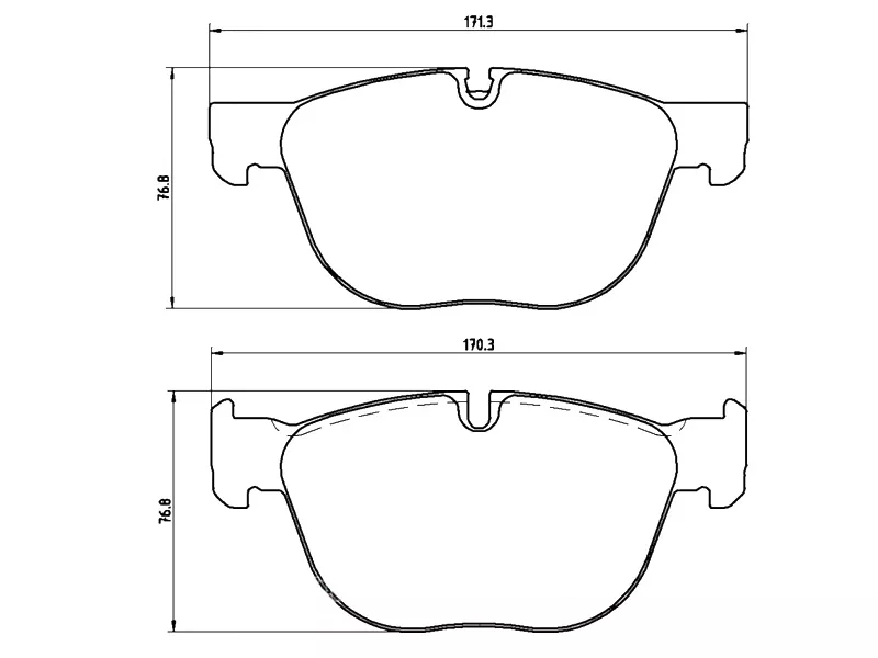 Колодки тормозные (Спереди) BMW X5 06-18 / X6 08-20 - Артикул P06049 - Производитель Brembo - Фото, Отзывы, Цены 