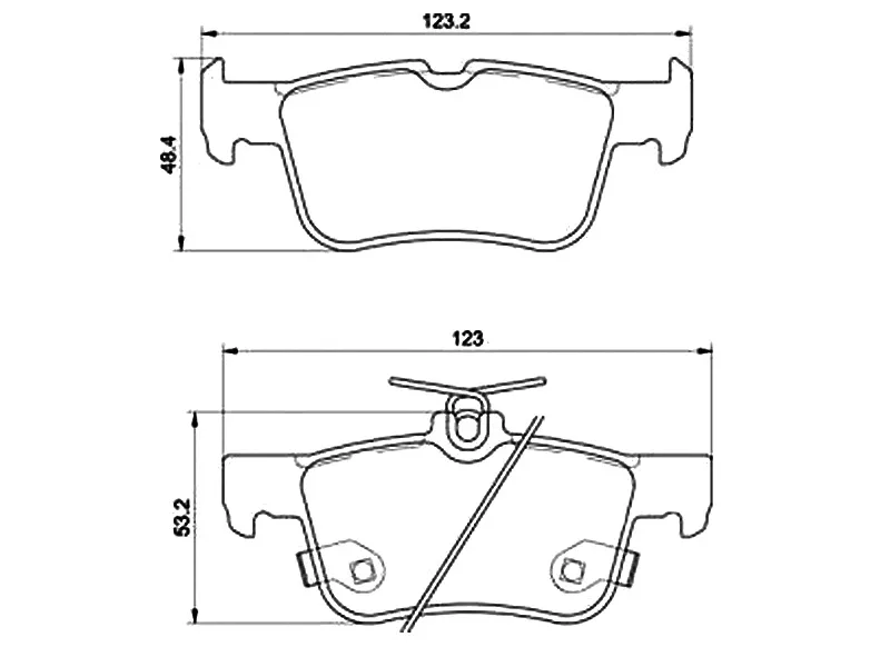Колодки тормозные (Сзади) Ford Mondeo 14-19 / S-MAX 15 - Артикул P24201 - Производитель Brembo - Фото, Отзывы, Цены 