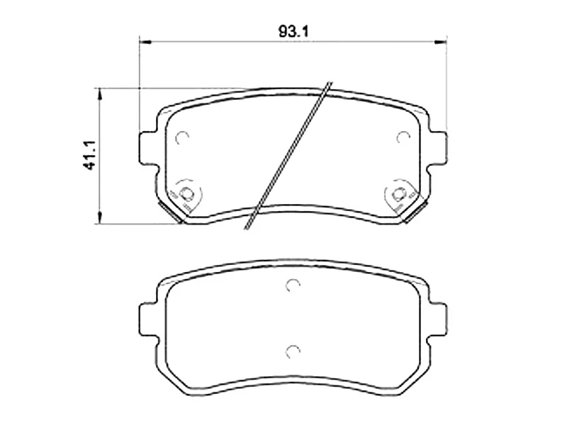 Колодки тормозные (Сзади) Hyundai Creta 15-20 / ix35 09-15 - Артикул P30051 - Производитель Brembo - Фото, Отзывы, Цены 