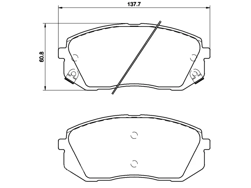 Колодки тормозные (Спереди) Hyundai Elantra 15-20 / ix35 09-15 - Артикул P30056 - Производитель Brembo - Фото, Отзывы, Цены 
