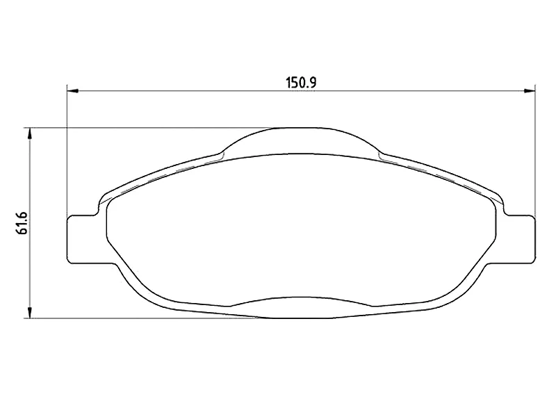 Колодки тормозные (Спереди) Peugeot 308 07-15 / 3008 10-13 - Артикул P61101 - Производитель Brembo - Фото, Отзывы, Цены 