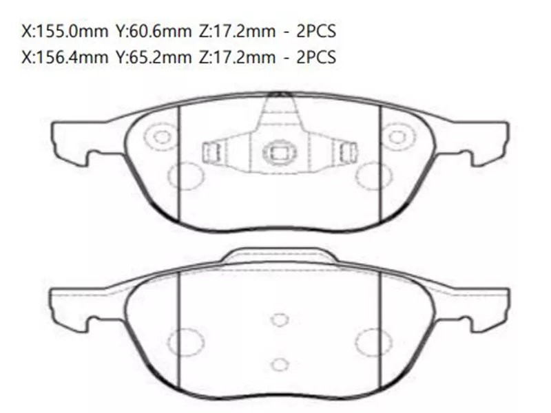 Колодки тормозные (Спереди) Ford Focus 04- / Kuga 08-19 - Артикул GK0159 - Производитель Ctr - Фото, Отзывы, Цены 
