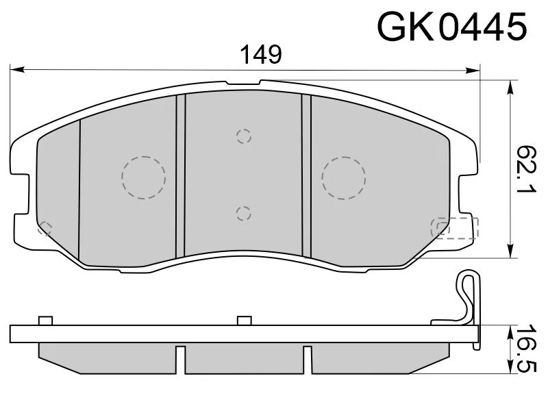 Колодки тормозные (Спереди) Chevrolet Captiva 06-15 / Opel Antara 06-15 - Артикул GK0445 - Производитель Ctr - Фото, Отзывы, Цены 