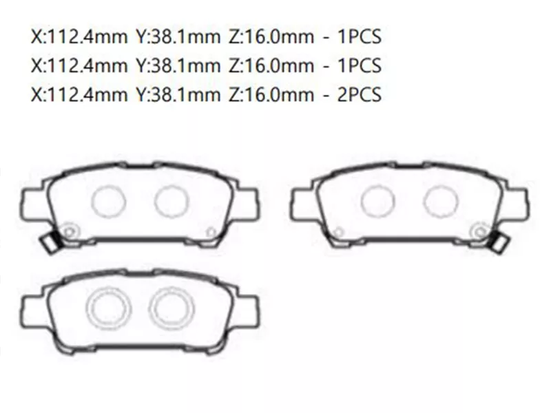 Колодки тормозные (Сзади) Toyota Ipsum (ACM20) 01-09 / Noah 07-13 - Артикул GK1074 - Производитель Ctr - Фото, Отзывы, Цены 