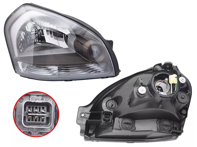 Фара Hyundai Tucson 04-09 (Спереди/ Справа) - Артикул 2211134RLDE2 - Производитель Depo - Фото, Отзывы, Цены 