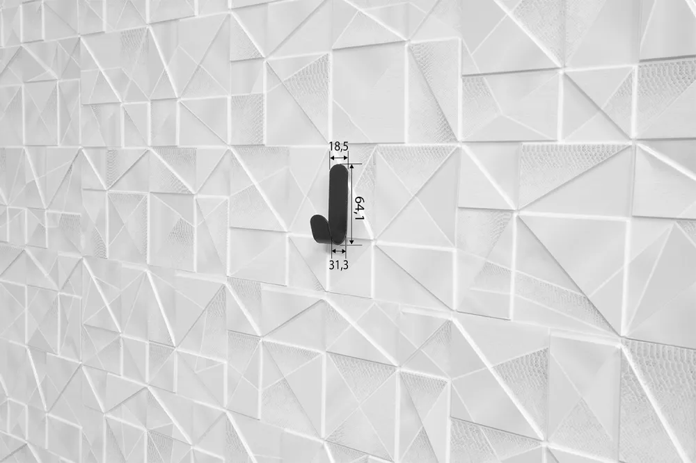 Набор крючков (5 шт.) для ванной комнаты, черные (сталь) - Артикул AFMHANS006 - Производитель Format - Фото, Отзывы, Цены 