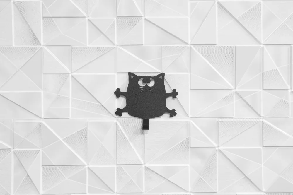 Крючок "Кот Кузя" для ванной комнаты, черный (сталь) - Артикул AFMHANS007 - Производитель Format - Фото, Отзывы, Цены 