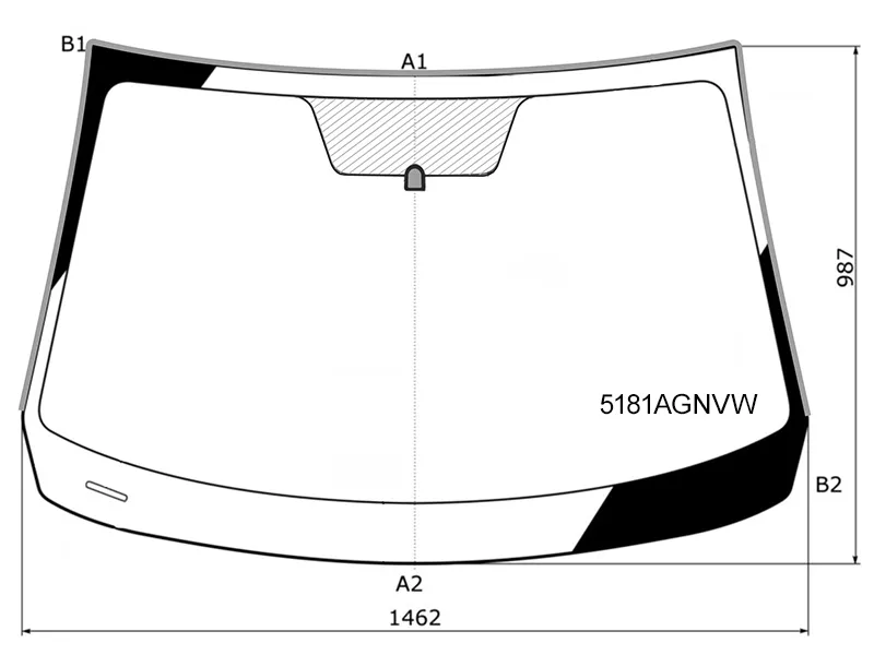 Стекло лобовое (Молдинг) Mazda 3 13-19 / Axela 13-19 - Артикул 5181AGNVW - Производитель FUYAO - Фото, Отзывы, Цены 