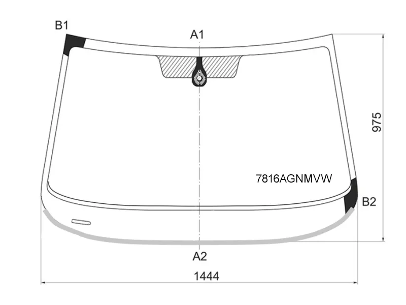 Стекло лобовое (Датчик дождя/ Молдинг) Skoda Octavia 12-17 - Артикул 7816AGNMVW - Производитель FUYAO - Фото, Отзывы, Цены 