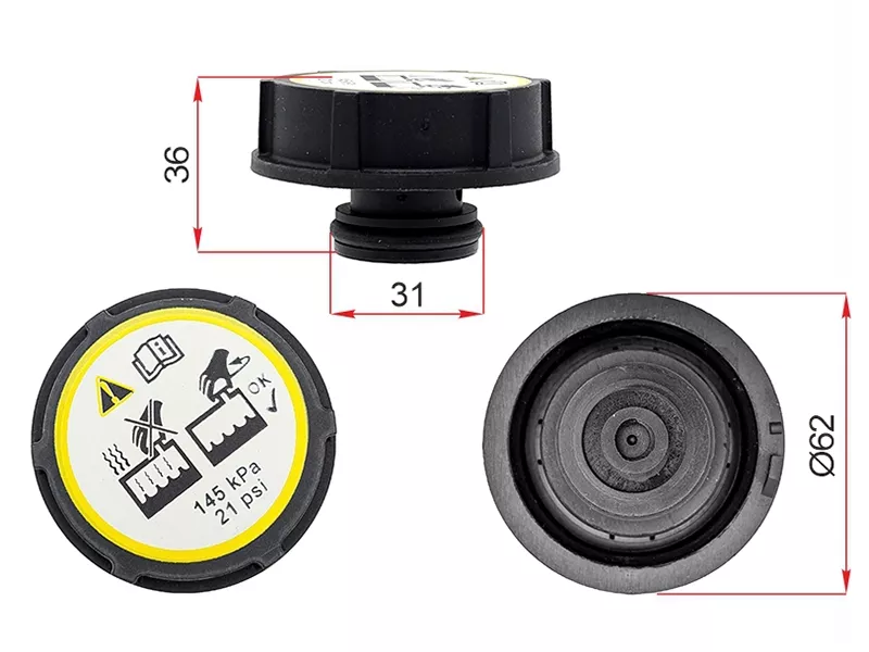 Крышка расширительного бачка FORD FOCUS III - Артикул RC240 - Производитель Gates - Фото, Отзывы, Цены 