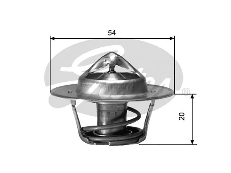 Термостат Audi A3 96-13 / A4 94-01 - Артикул TH00191G6 - Производитель Gates - Фото, Отзывы, Цены 