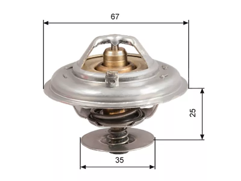 Термостат Audi A4 00-09 / A6 94-10 - Артикул TH14387G1 - Производитель Gates - Фото, Отзывы, Цены 