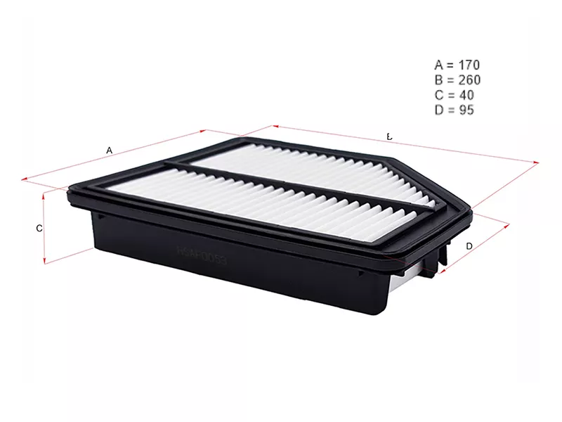 Фильтр воздушный HONDA CR-V R20A 07-13 - Артикул HSAF0053 - Производитель Hosu - Фото, Отзывы, Цены 