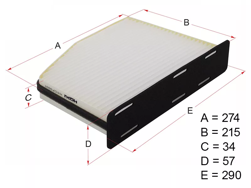 Фильтр салона AUDI A3 04-/SKODA OCTAVIA 04-/VOLKSWAGEN PASSAT 06 - Артикул HSCF0001 - Производитель Hosu - Фото, Отзывы, Цены 