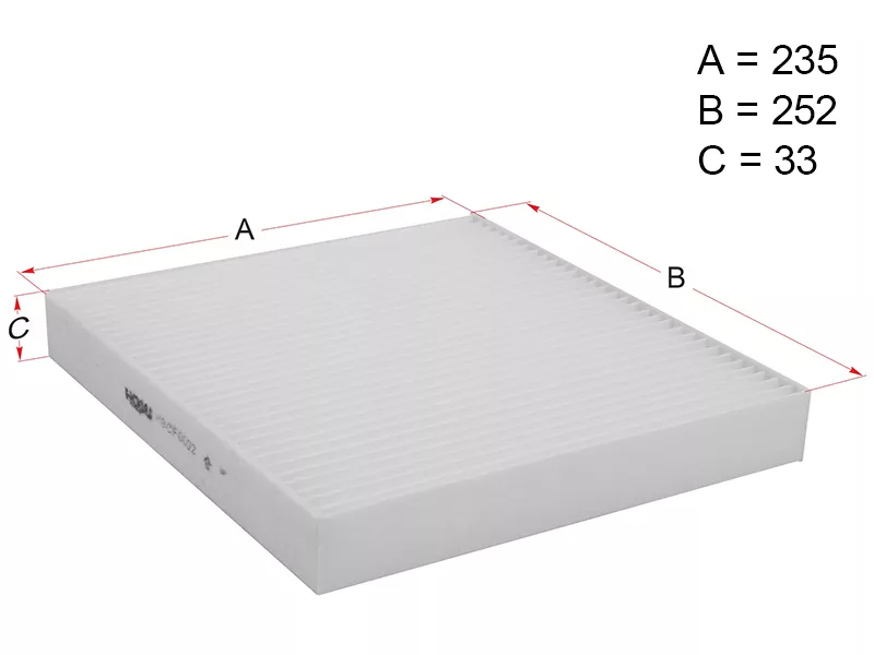 Фильтр салона AUDI A3 12-/VW GOLF 13-/SKODA OCTAVIA 13 - Артикул HSCF0002 - Производитель Hosu - Фото, Отзывы, Цены 
