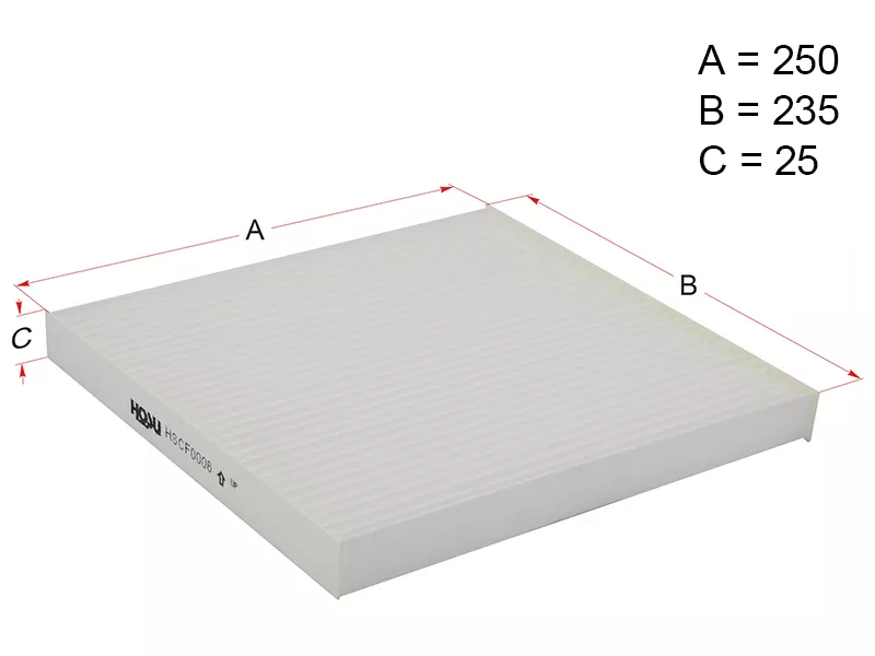 Фильтр салона FIAT DUCATO 06-/CITROEN JUMPER 06-/PEUGEOT BOXER 06 - Артикул HSCF0006 - Производитель Hosu - Фото, Отзывы, Цены 