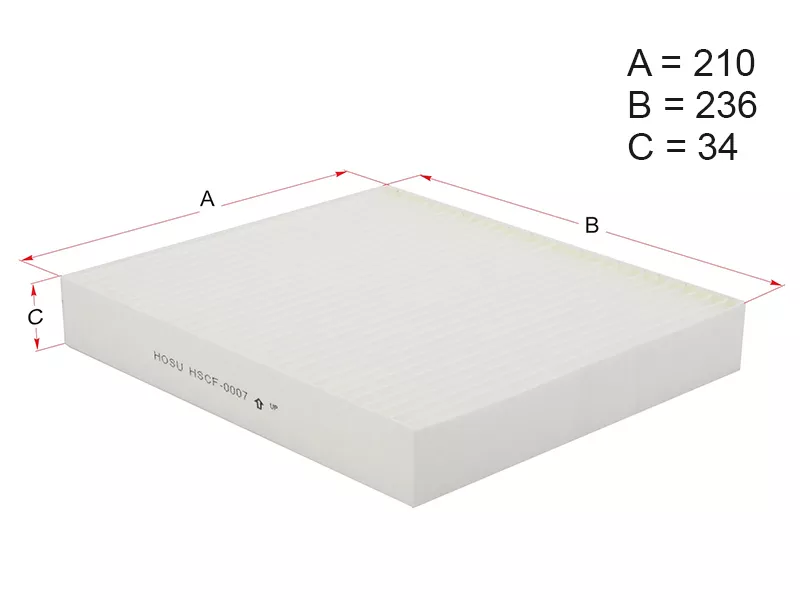 Фильтр салона FORD FOCUS/C-MAX 04 - Артикул HSCF0007 - Производитель Hosu - Фото, Отзывы, Цены 