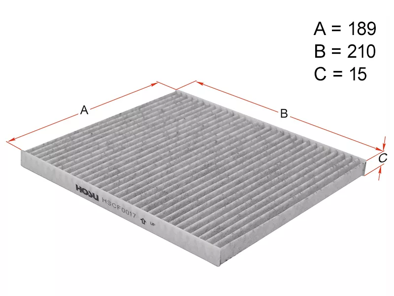 Фильтр салона HYUNDAI SOLARIS/KIA RIO 10- RUS угольный - Артикул HSCF0017 - Производитель Hosu - Фото, Отзывы, Цены 