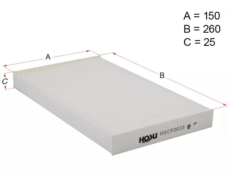 Фильтр салона NISSAN JUKE F15 10-/CUBE 10-/LEAF 10 - Артикул HSCF0033 - Производитель Hosu - Фото, Отзывы, Цены 