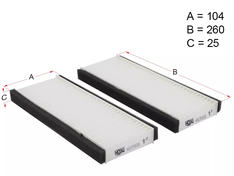Фильтр салона NISSAN PATHFINDER R51 04-14/NAVARA 04 - Артикул HSCF0038 - Производитель Hosu - Фото, Отзывы, Цены 