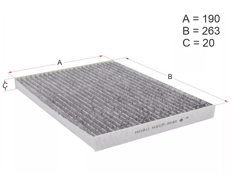 Фильтр салона NISSAN QASHQAI 06-13/X-TRAIL T31 07- угольный - Артикул HSCF0042 - Производитель Hosu - Фото, Отзывы, Цены 
