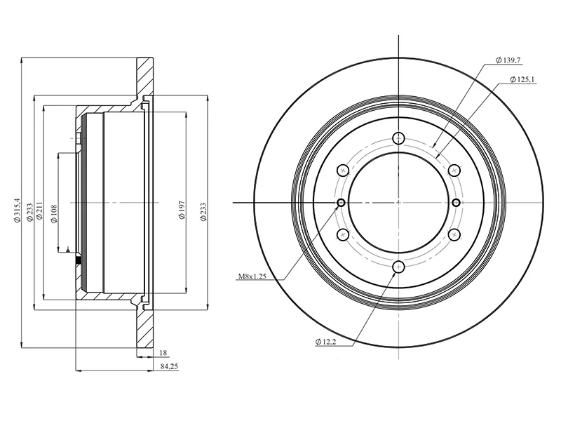 Диск тормозной (Сзади) Mitsubishi Delica 94-07 / Pajero 91-03 - Артикул HSDB0160 - Производитель Hosu - Фото, Отзывы, Цены 
