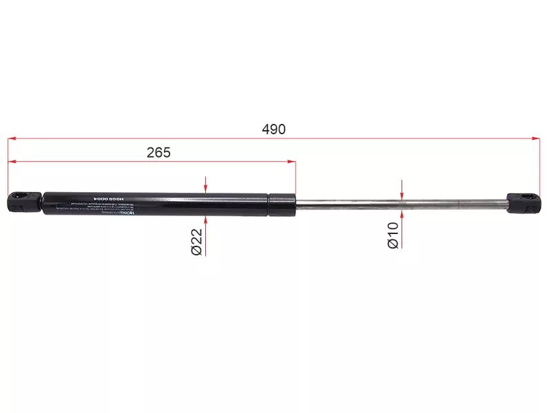 Амортизатор крышки багажника Renault Kaptur 16-20 (Справа=Слева) - Артикул HSGS0004 - Производитель Hosu - Фото, Отзывы, Цены 