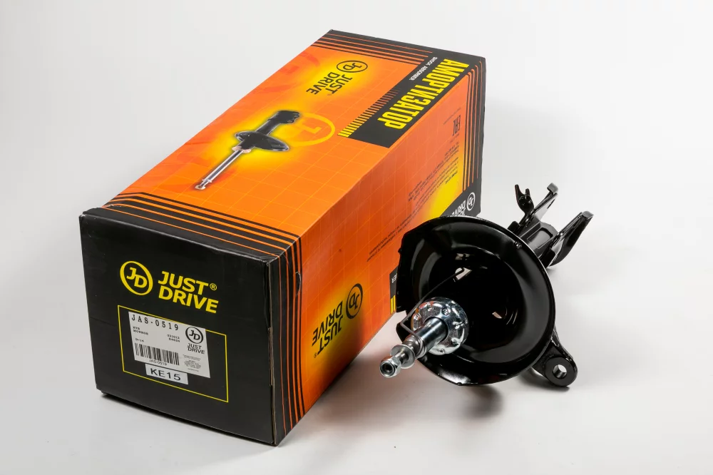 Стойка газомасляная передняя правая (d=14 под болт в кулак) - Артикул JAS0519 - Производитель Just Drive - Фото, Отзывы, Цены 