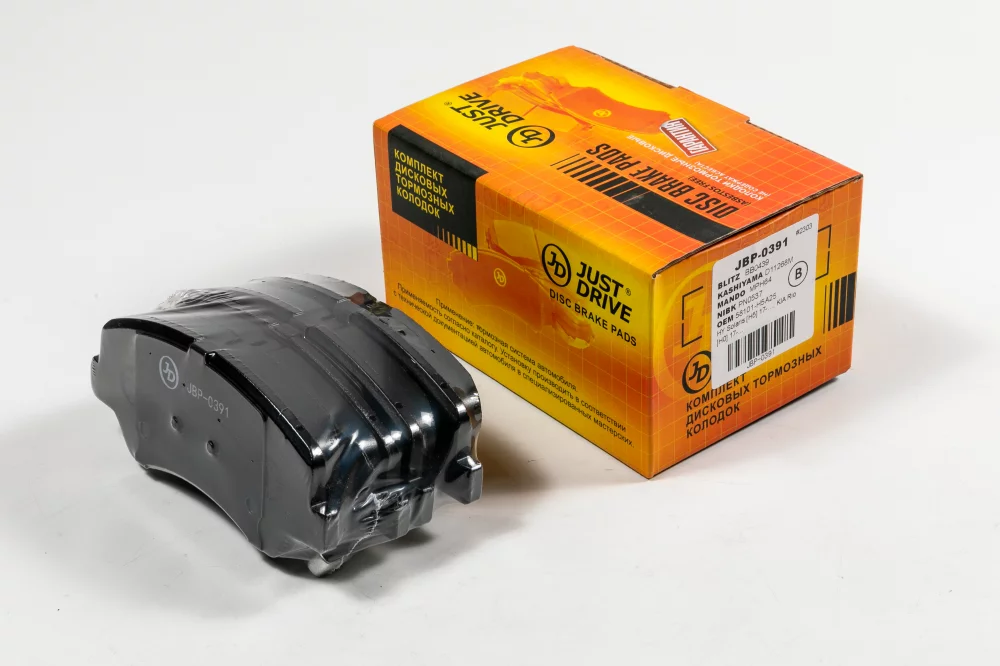 Колодки тормозные, передние(с отверстиями) - Артикул JBP0391 - Производитель Just Drive - Фото, Отзывы, Цены 