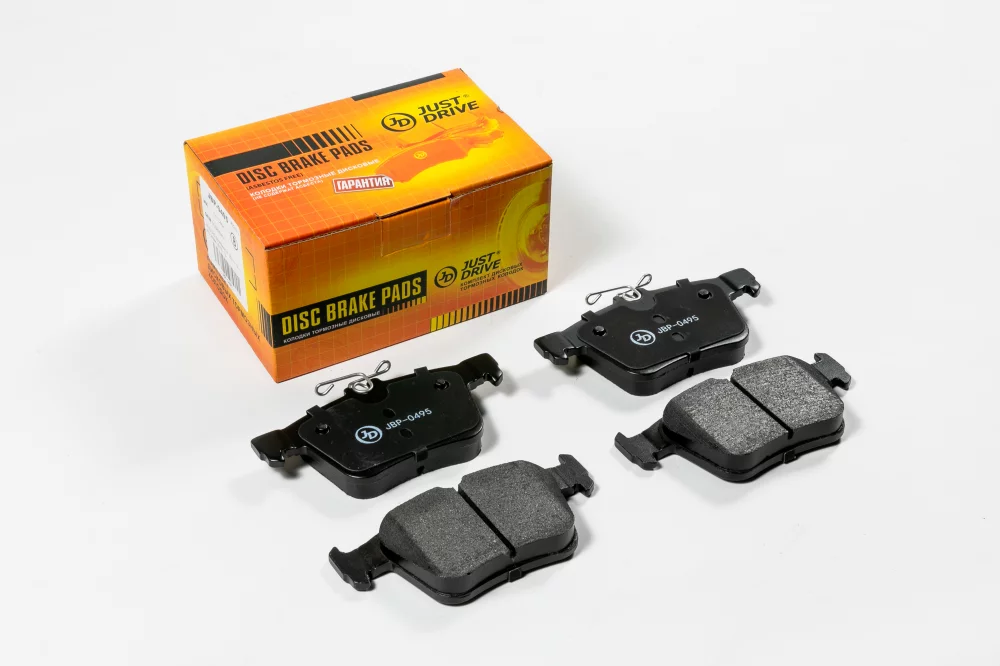 Колодки тормозные дисковые, задние (с антискрипной пластиной) - Артикул JBP0495 - Производитель Just Drive - Фото, Отзывы, Цены 