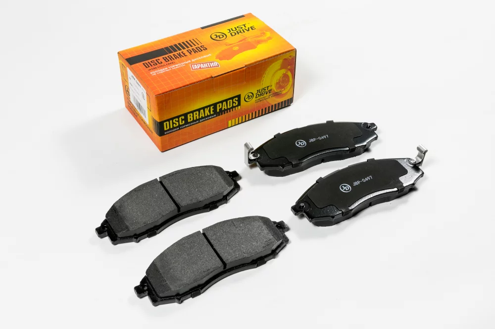 Колодки тормозные дисковые, передние (с антискрипной пластиной) - Артикул JBP0497 - Производитель Just Drive - Фото, Отзывы, Цены 