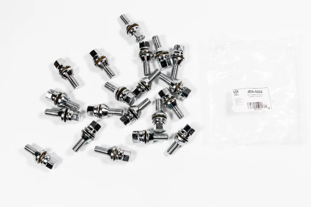 Болт колесный M12х1,5, длина 53, ключ D=17 - Артикул JEN0202 - Производитель Just Drive - Фото, Отзывы, Цены 