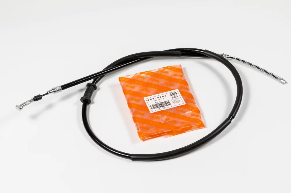 Трос привода ручного тормоза правый L-1284мм - Артикул JKT0043 - Производитель Just Drive - Фото, Отзывы, Цены 