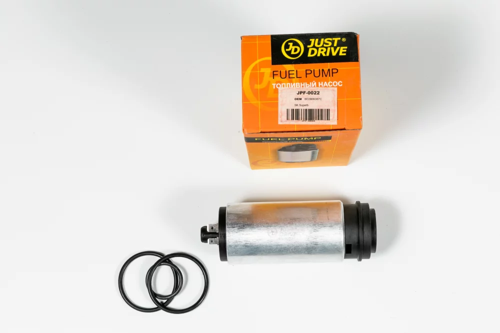 Насос топливный 4bar; 100L/h (широкие клеммы) - Артикул JPF0022 - Производитель Just Drive - Фото, Отзывы, Цены 