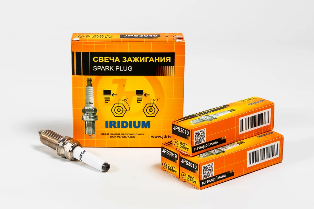 Свеча зажигания /PLFER7A8EG/ IRIDIUM - Артикул JPS3019 - Производитель Just Drive - Фото, Отзывы, Цены 