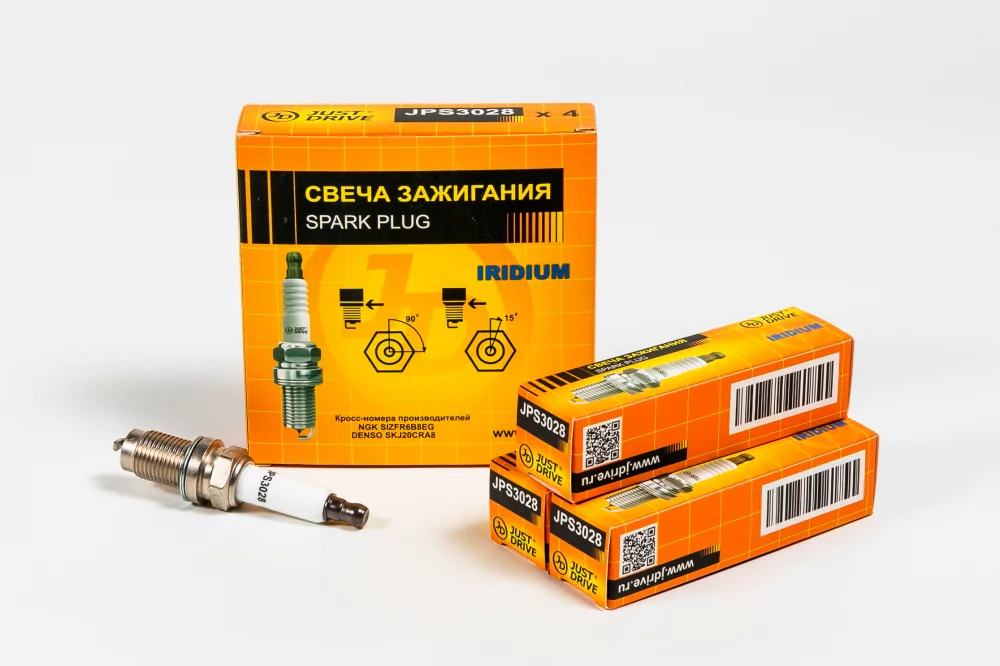 Свеча зажигания /SIZFR6B8EG/SKJ20CRA8 IRIDIUM - Артикул JPS3028 - Производитель Just Drive - Фото, Отзывы, Цены 