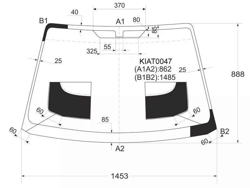Стекло лобовое Kia Spectra 00-11 / Sephia 98-04 - Артикул KIAT0047 - Производитель kmk - Фото, Отзывы, Цены 
