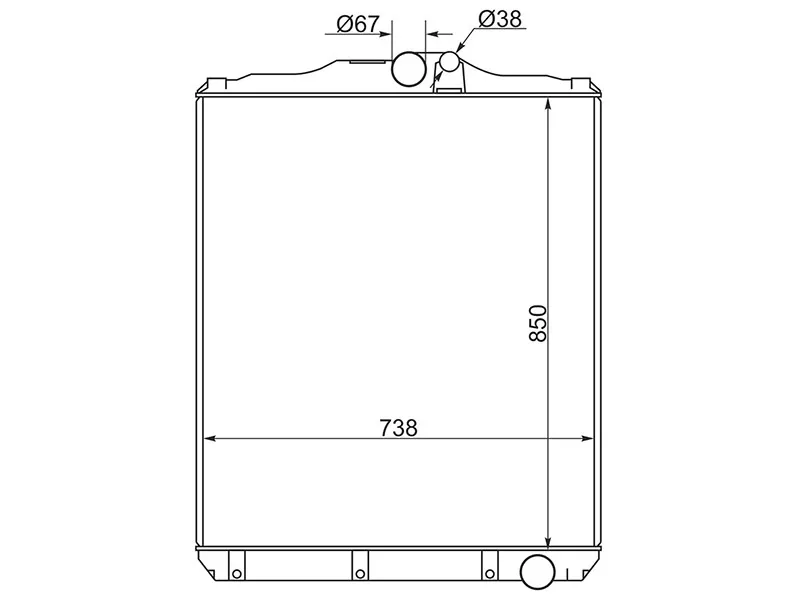 Радиатор Mitsubishi Fuso Supergreat 96 - Артикул KYMC0018 - Производитель Koyo - Фото, Отзывы, Цены 