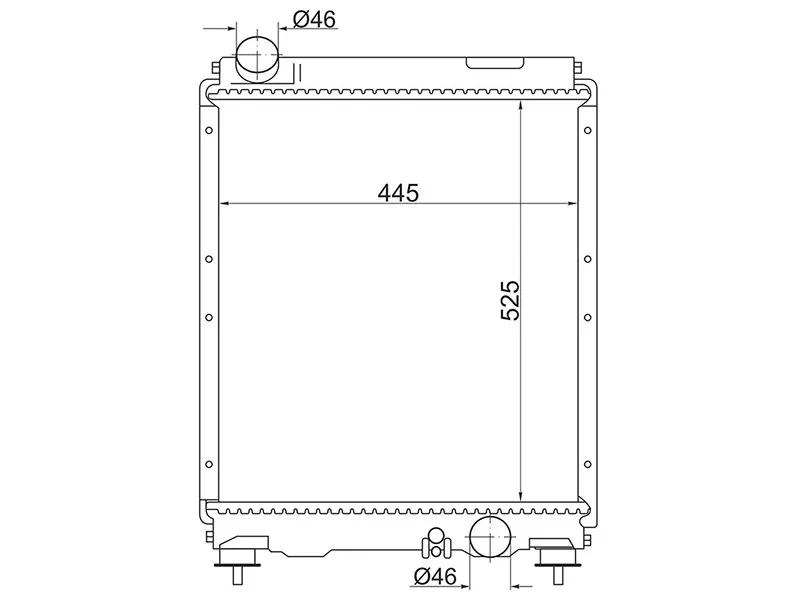 Радиатор Mitsubishi Fuso Canter FE7 02-12 - Артикул KYMC0019 - Производитель Koyo - Фото, Отзывы, Цены 