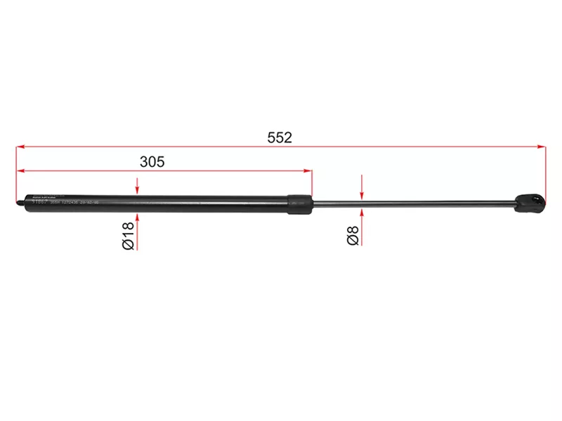 Амортизатор капота Mercedes-Benz GL-Class 06-12 - Артикул 8056826 - Производитель Lesjofors - Фото, Отзывы, Цены 
