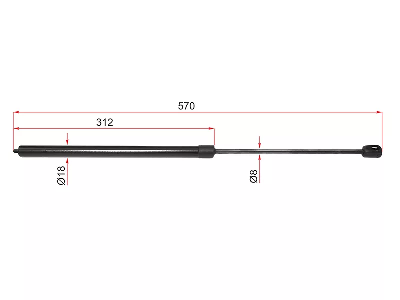 Амортизатор капота Mercedes-Benz GLK-Class 08-15 - Артикул 8056828 - Производитель Lesjofors - Фото, Отзывы, Цены 
