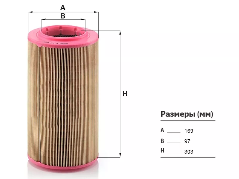 Фильтр воздушный FIAT DUCATO 06-/CITROEN JUMPER 06-/PEUGEOT BOXER 06 - Артикул C17237 - Производитель Mann - Фото, Отзывы, Цены 