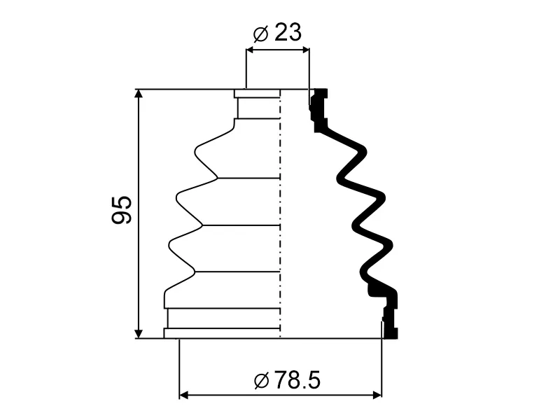 Пыльник шруса наружный FORD FOCUS II 04-11/C-MAX 03-10 - Артикул 02149 - Производитель Maruichi - Фото, Отзывы, Цены 