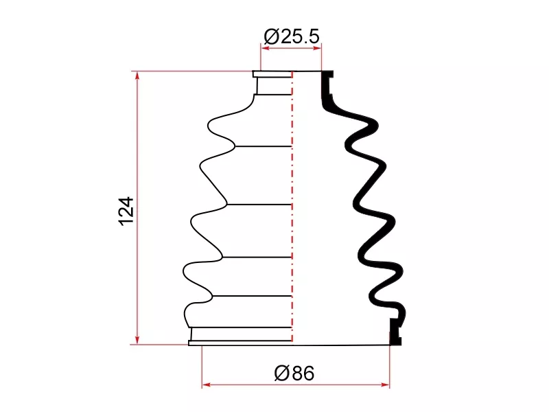 Пыльник наружный ШРУСа MITSUBISHI L200 05-/PAJERO/MONTERO SPORT 08 - Артикул 02160 - Производитель Maruichi - Фото, Отзывы, Цены 